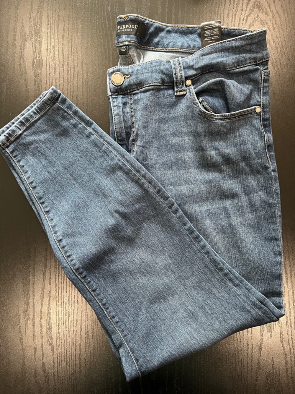 Liverpool Los Angeles Women's Mid Rise Skinny Jeans - Blue